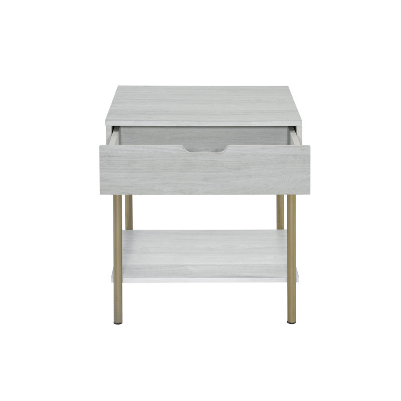 Whitman - Table de bout carrée - Blanc
