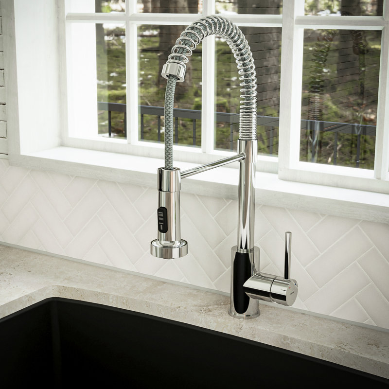 Karran Kadira Pull Down Kitchen Faucet, Chrome