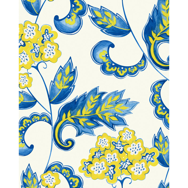 PEINTRE FOLKTALE - bleu, Bleu / jaune / brun clair