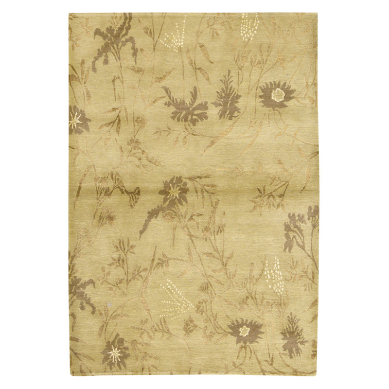 Tapis paille et moka noué à la main de haute qualité