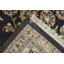 Tapis oriental noir Indo-nain 9x12