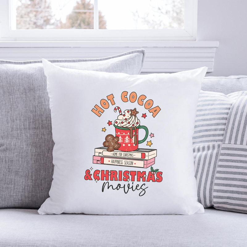 Christmas_Distressed_4 Reversible Throw Pillow, 20" x 20"