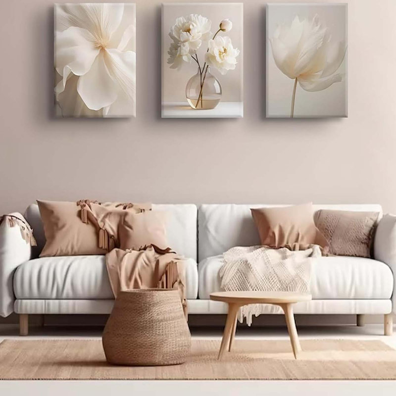 3 Piece Wrapped Canvas Print, 40 cm H x 90 cm W