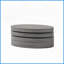 Table basse rotative moderne noire matte - 3 couches peu encombrantes, parfaite pour le salon Petits espaces