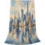 Couverture polaire Sunset City Towers Reflect, 152 x 203 cm-135725891