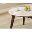 Table basse en marbre blanc Gasha