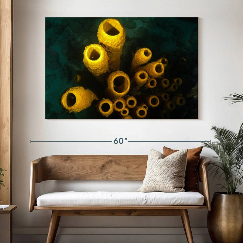 Brampt Yellow Pipe Corals, 34" H x 51" W
