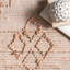 Jute tissé à la main géométrique/coton rose/brun Tapis décoratif-1820789253