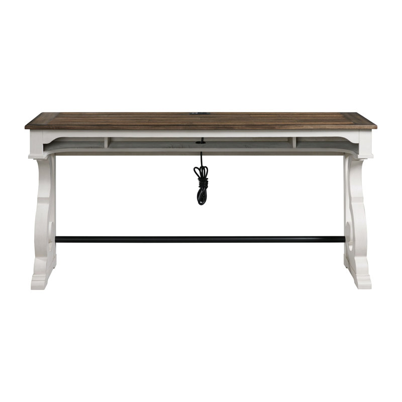 Console en bois massif 76 po Isamu
