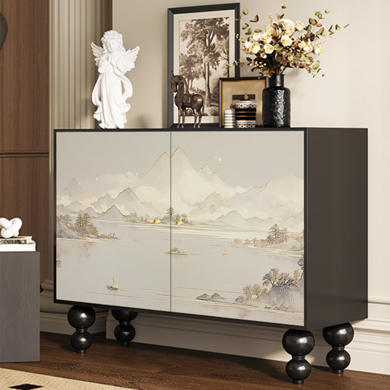 Armoire de rangement de style néo-chinois peint