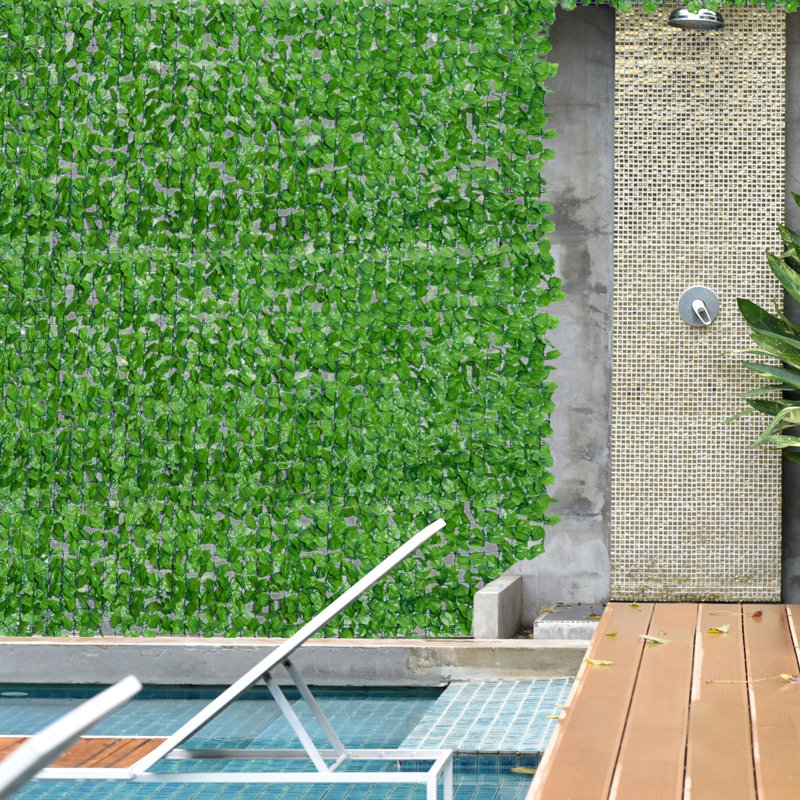 100cm Faux Ivy Hedge in Freestanding