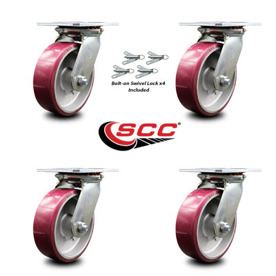 Poly on Aluminum Caster