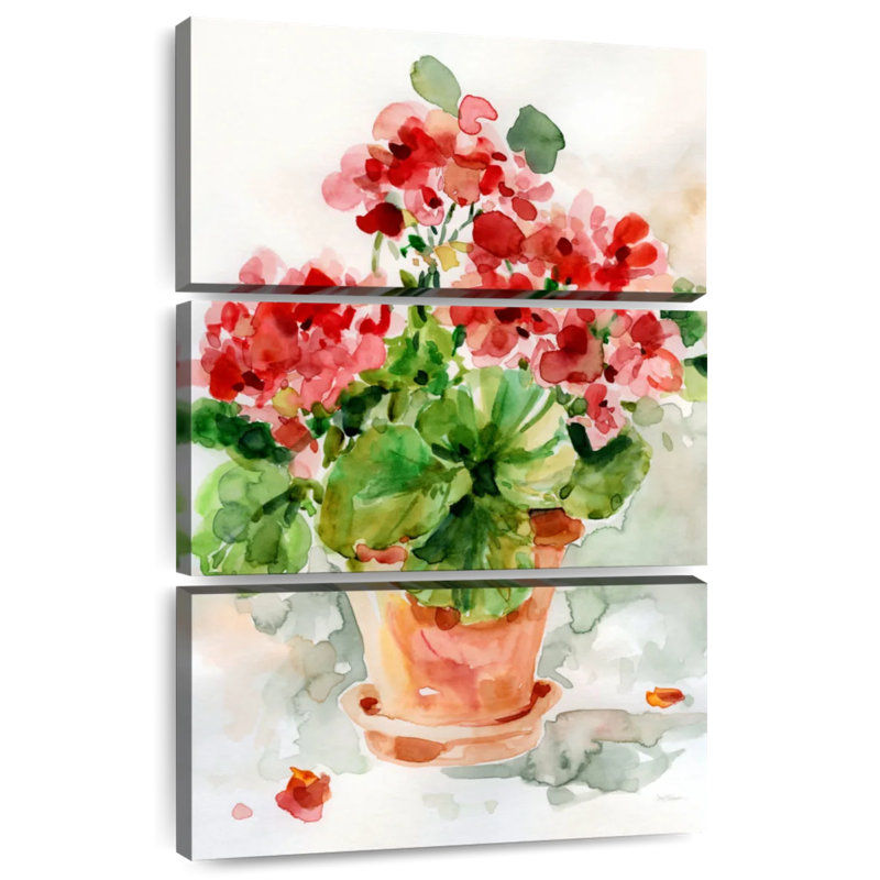 Harnek Summer Geranium I, 38" H x 24" W