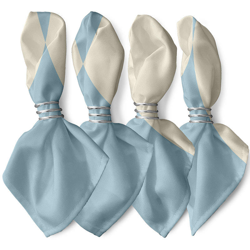 Ensemble de serviettes 4 pièces Holiday Brights, L 18 po x L 18 po, Glaçon
