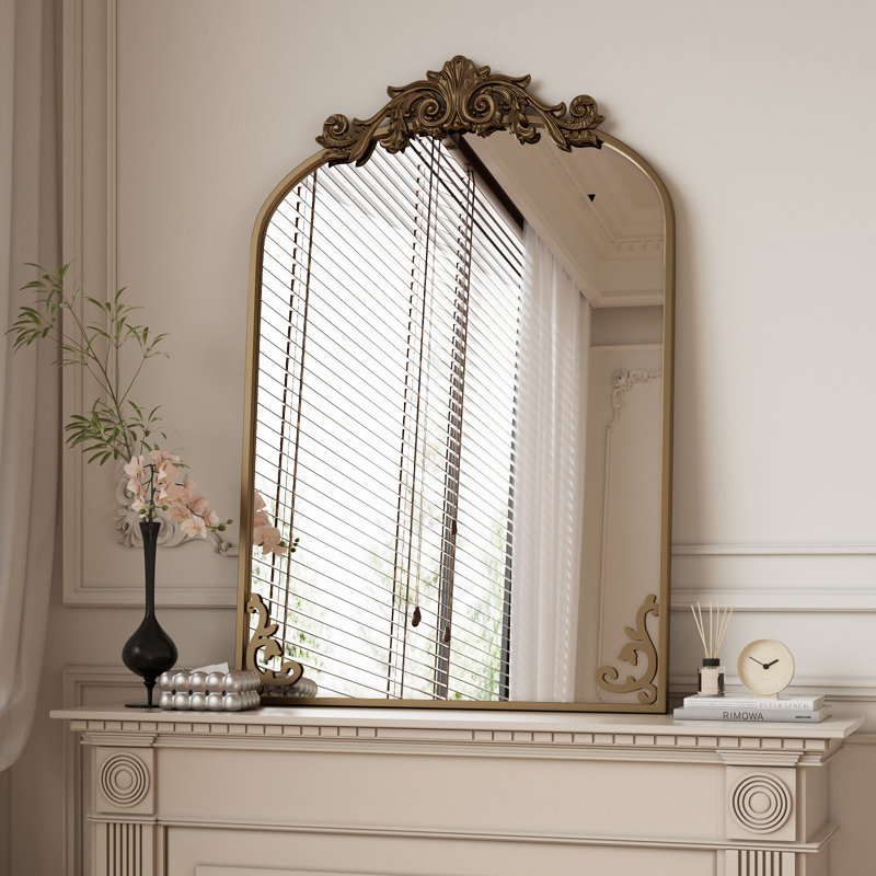 Miroir mural Arxhira, 38 po x 24 po, Brun