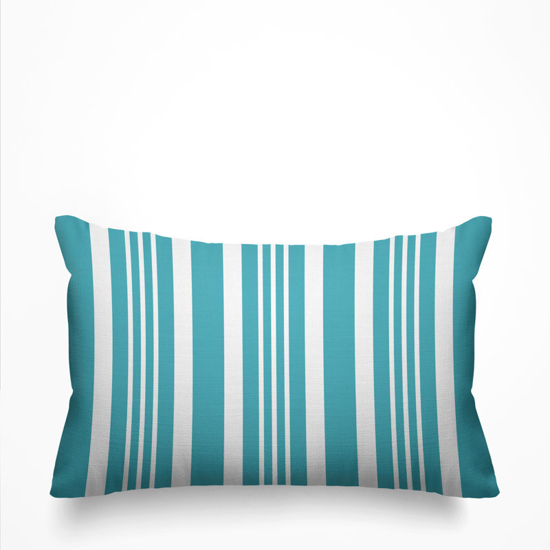 Housse et insert de coussin rectangulaire d'extérieur Healthcliff, Turquoise