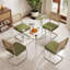 Ensemble de salle à manger rond avec plateau en verre-415632430-434635422-434635410