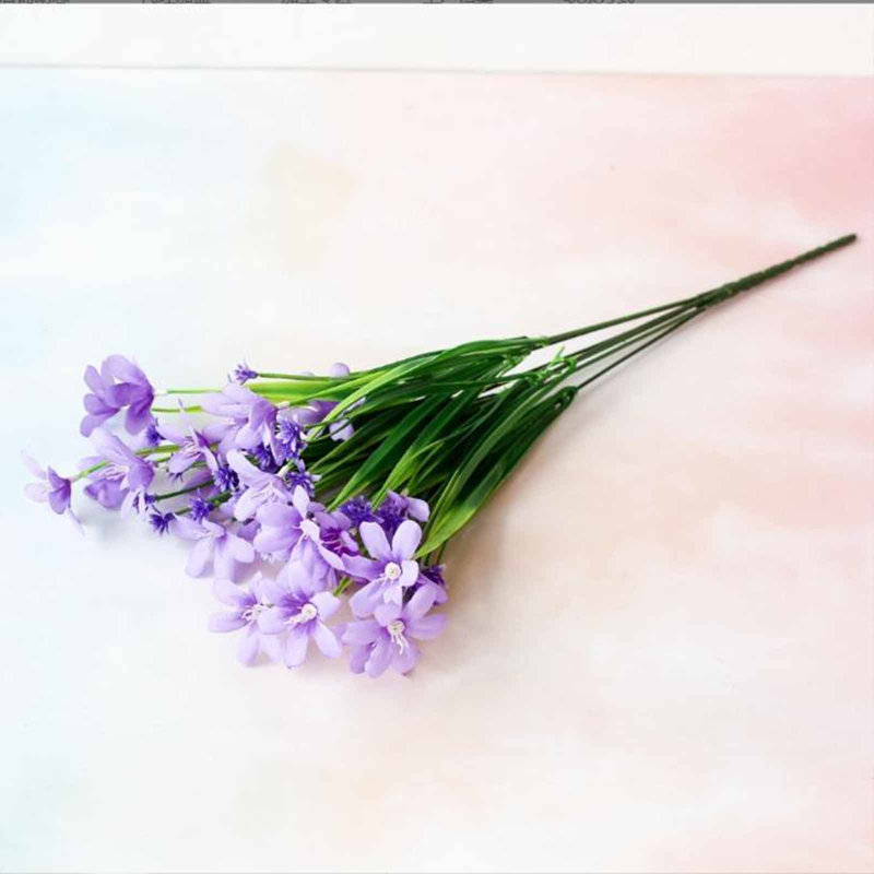 Faux fleurs artificielles en soie ktndieu, Mauve