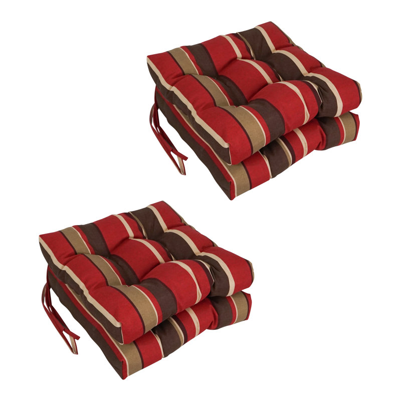 Outdoor 3.5'' Seat Cushion, Montserrat Sangria