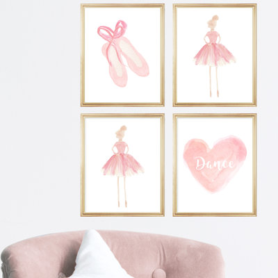 Ballet Gallery Wall, 4-Piece Paper Prints
