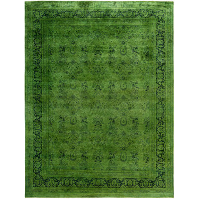 Huckstep One-of-a-Kind 8' 3" X 10' 6" Wool Area Rug Green