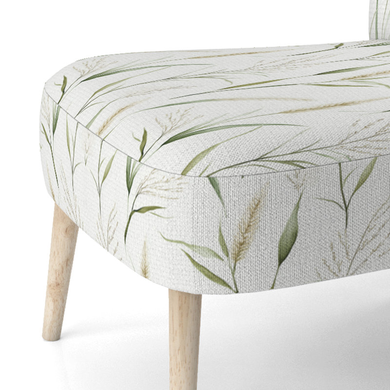 Chaise rembourrée Coastal, Chaise d'appoint sans accoudoirs