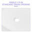 Lavabo de salle de bain vasque rectangulaire en céramique blanche 24 po x 16 po
