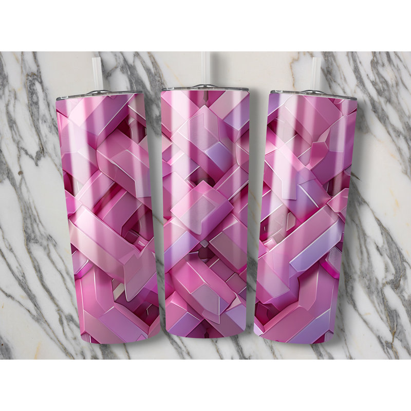 Choose Handmade Tumblers 591ml Vacuum Insulated Stainless Steel (18/8) Travel Tumbler with Straw