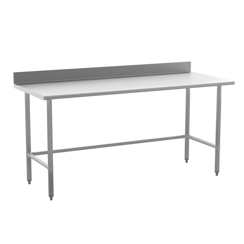 Commercial Grade Stainless Steel Kitchen Prep and Work Table with Backsplash