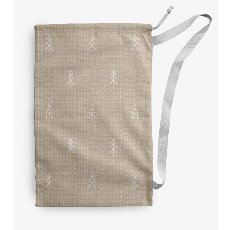 Fabric Laundry Bag with Handles, Medium (36" H x 28" W), Ivory
