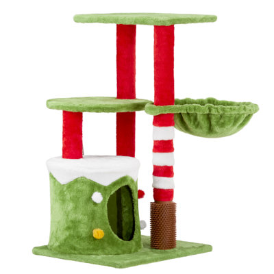 32Inch Cat Tree House With Dual Platforms