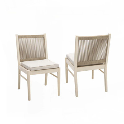 Outdoor Acacia Wood Side Chair