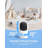 Paris Rhône 2K WiFi Baby Security Camera, Baby Monitor For Baby/pet/home Security, App Control, Motion And Cry Detection, Ai Tracking, Rgb Night Light, Three-way Aud