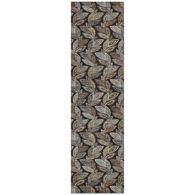 Machine Washable Indoor/Outdoor Chantille ACN2557 Botanical Rug