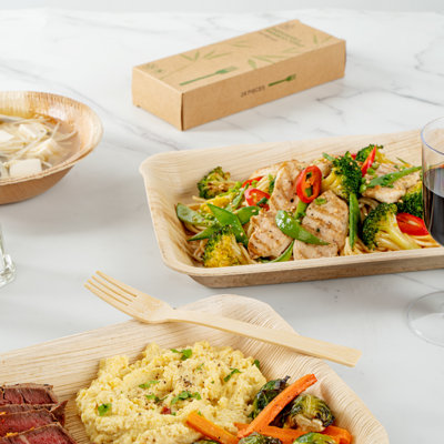 Restaurantware-Bambuddha 7 Inch Wooden Knives, 24 Disposable Bamboo Knives - Durable, Smooth Finish, Bamboo Sustainable Cutlery, Withstands Heat, Alternative To Plastic Cutlery