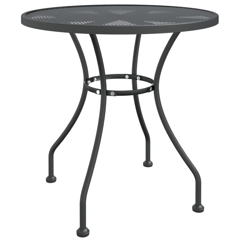 Round Metal Outdoor Dining Table , 28.3'' in. W 23.6'' in. D, 28.3"H x 31.5"W x 31.5"L