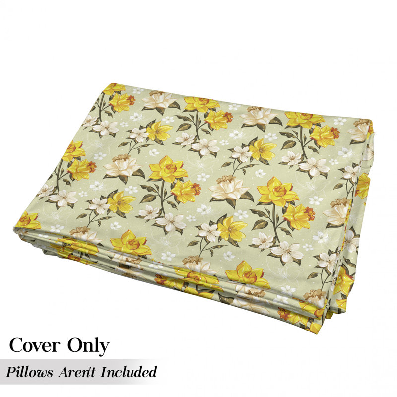 Housse de coussin d'extérieur Spring Narcissus, H 2 po x l 36 po x P 88 po