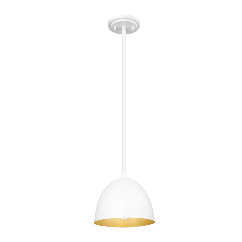 Luminaire suspendu blanc mat 8 lumières Alyvia, Blanc