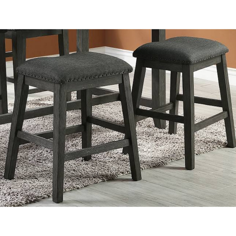 Table de salle à manger à hauteur de comptoir Washpc avec tablettes de rangement et chaises hautes