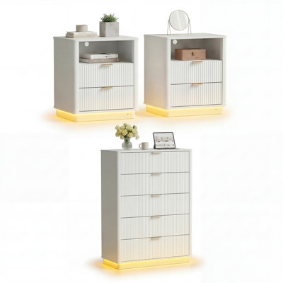 3 Piece Dresser And Nightstand Sets