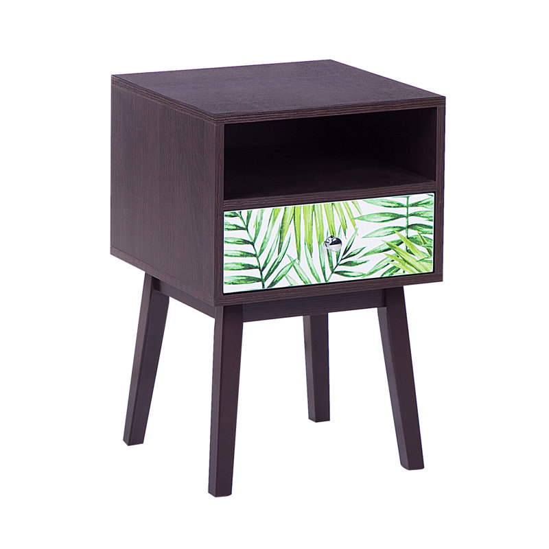 Knowlton 40cm W Manufactured Wood Bedside Table