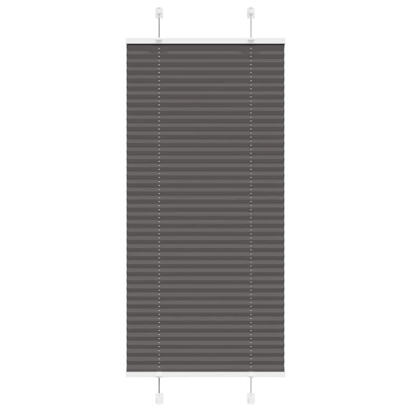 Room Darkening Pleated shade, Black, 55cmW x 100cmL