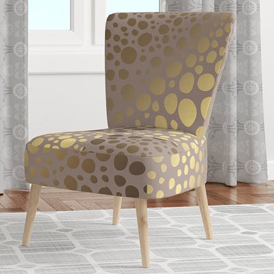 Chaise d'appoint rembourrée à motif floral - Chaise d'appoint moderne à motif floral