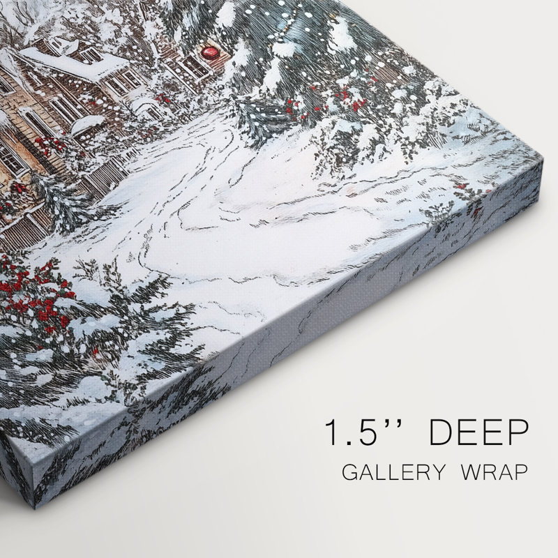 Art des Fêtes de Noël - Toile tendue avec châssis Dxxiv, H 27 po x l 18 po