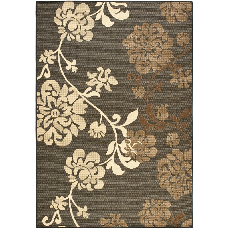 Herefordshire Performance Floral Indoor/Outdoor Area Rug, Rectangle 4' x 5'7"