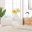 Vase en céramique blanche nervurée 10 "Liubomila-95418597-95418596