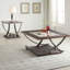 Contemporary Black Nickel Square End Table With Practical Bottom Shelf Storage Option Wooden Top And