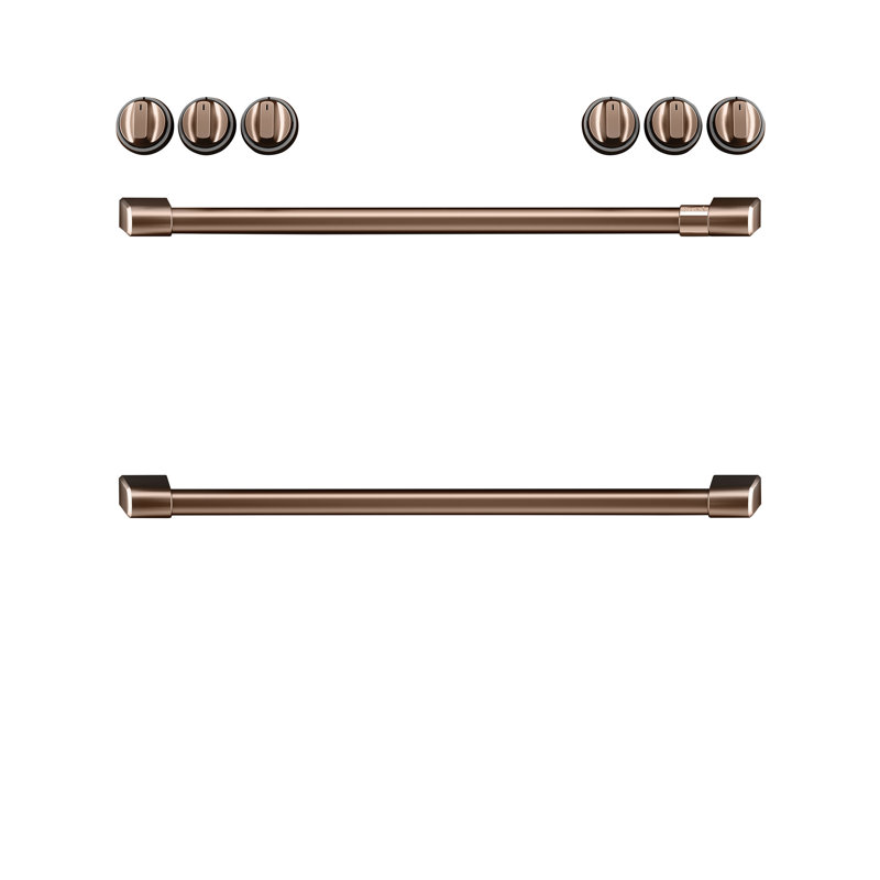 Front Control Induction Range Handle Kit, Brushed Copper