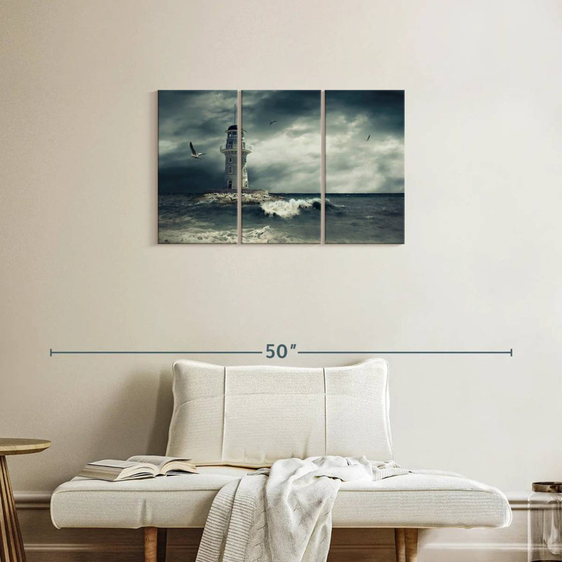 Aletra Stormy Lighthouse, 20" H x 33" W
