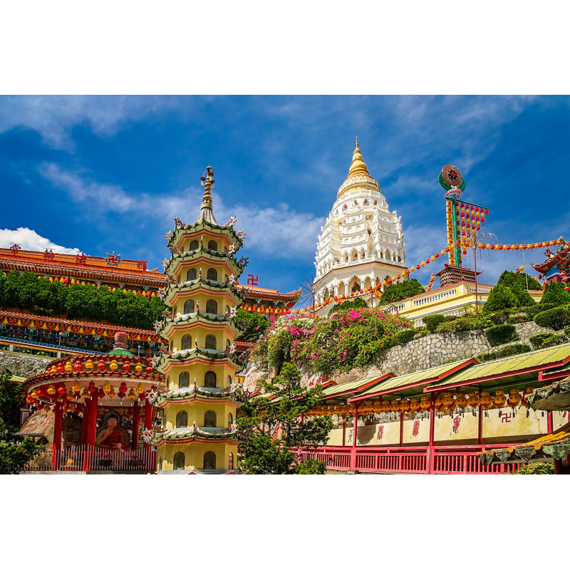 Kek Lok Si Temple - Wrapped Canvas Print, 30cm H x 46cm W x 3.8cm D